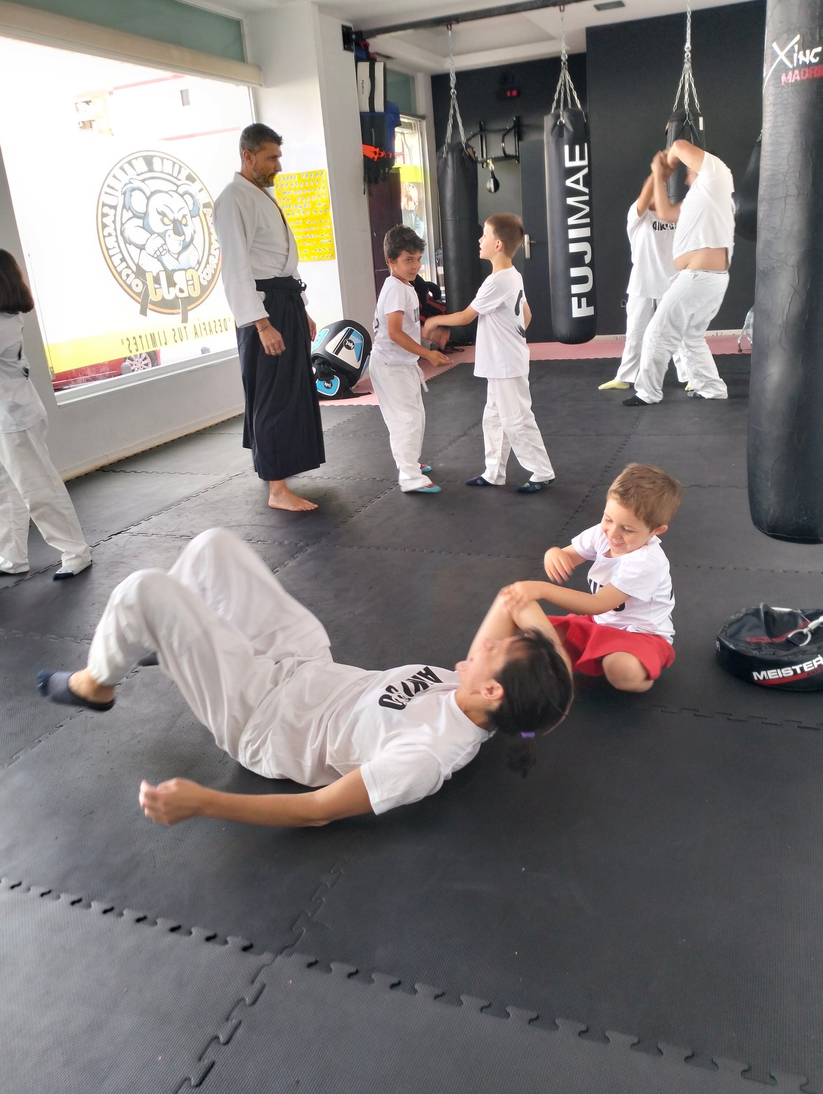 Clase de aikido en Wu Xing Madrid, Hortaleza